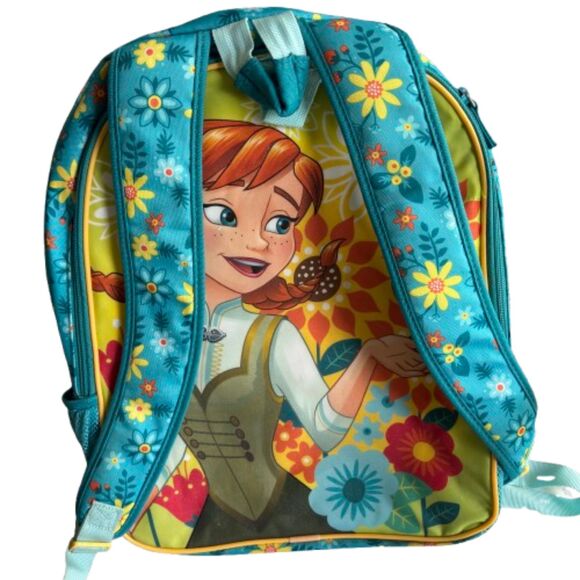 Back To School Disney Store Reversable ELSA & ANNA 15" Backpack/ Bookbag - Picture 2 of 9